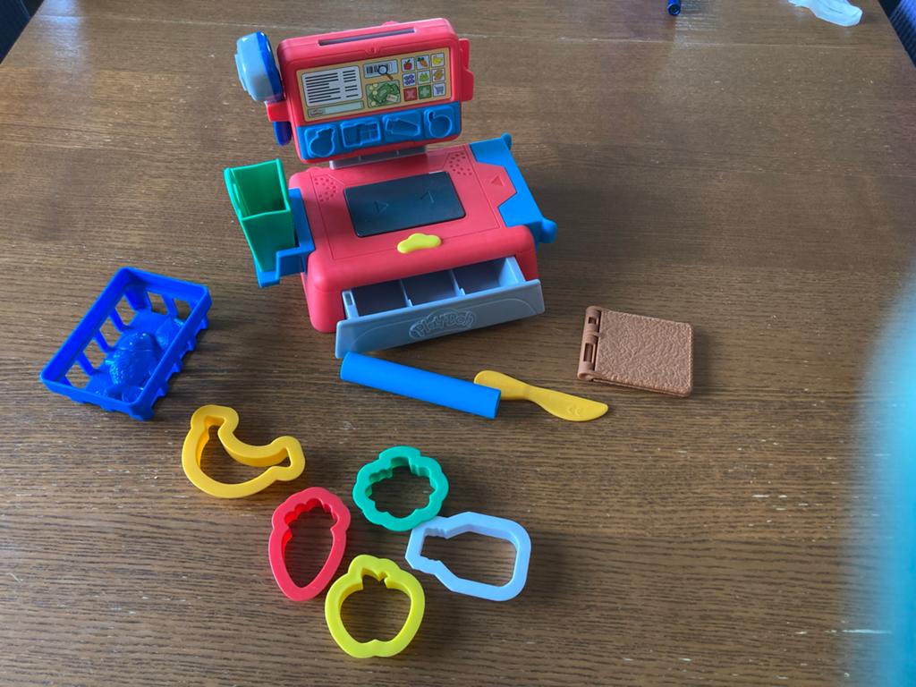 Play-Doh Kassa Speelset met Vormpjes, Kinderen en Baby's, Speelgoed | Educatief en Creatief, Ophalen, Zo goed als nieuw, Knutselen