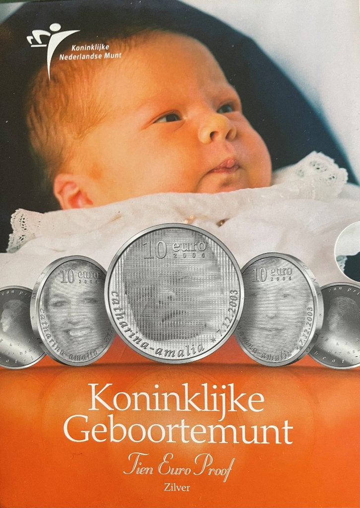 10 Euro Koninklijke Geboortemunt - zilver proof, Postzegels en Munten, Munten | Nederland, Setje, Koningin Beatrix, Zilver, Euro's