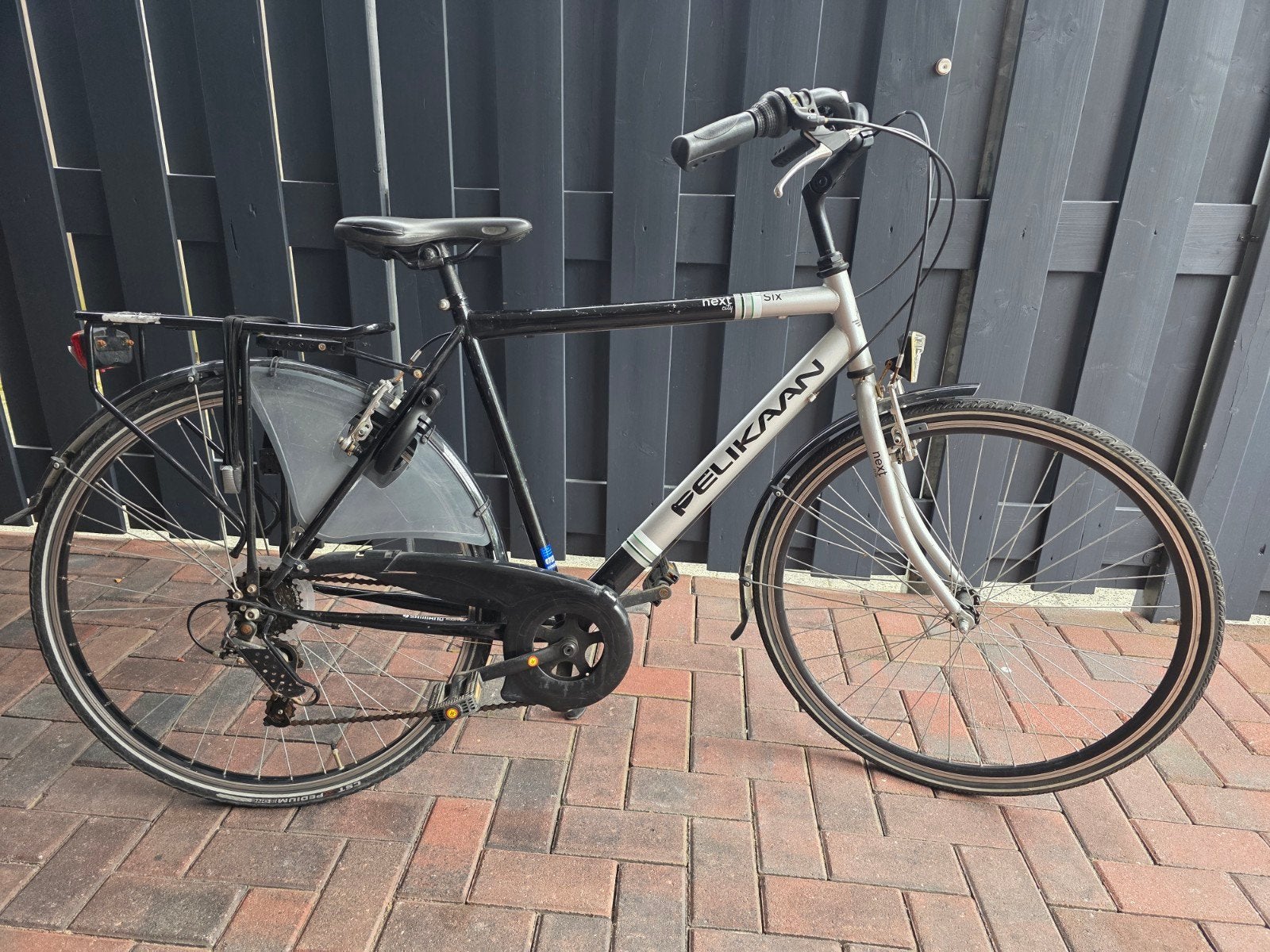 herenfiets pelikaan 28 inch 6v, Fietsen en Brommers, Gebruikt, Versnellingen, 53 tot 57 cm, Ophalen