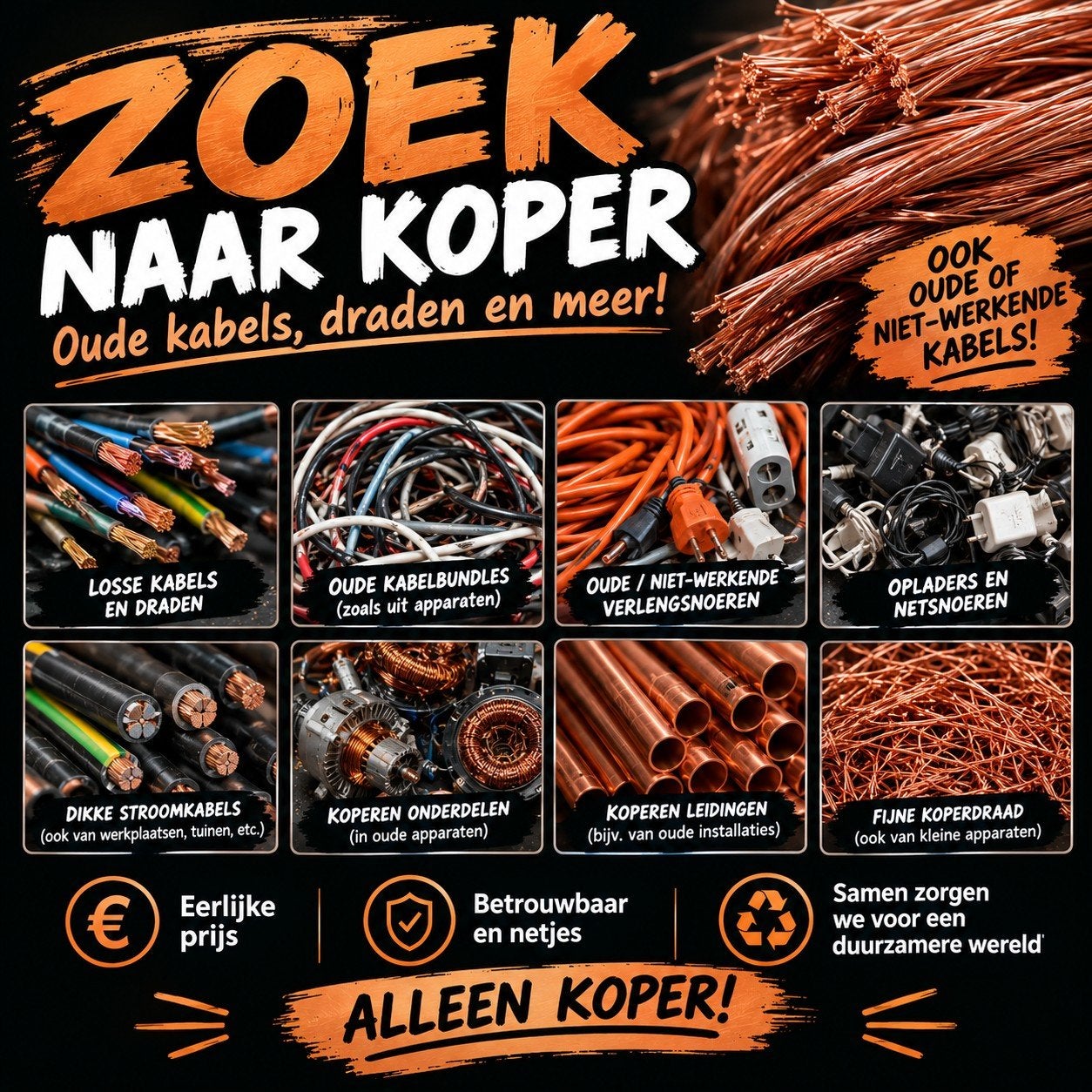 ♻️ Oude kabels gezocht – gratis ophalen in Rotterdam
♻️ Oude, Ophalen, Nieuw