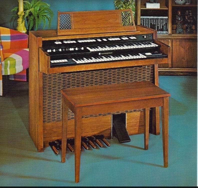 Hammond Orgel Model T222 - toonwiel orgel voor doos bonbons, Muziek en Instrumenten, Ophalen, Gebruikt, 2 klavieren, Hammondorgel
