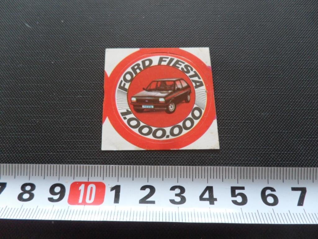 sticker auto ford fiesta 1.000.000, Ophalen, Zo goed als nieuw
