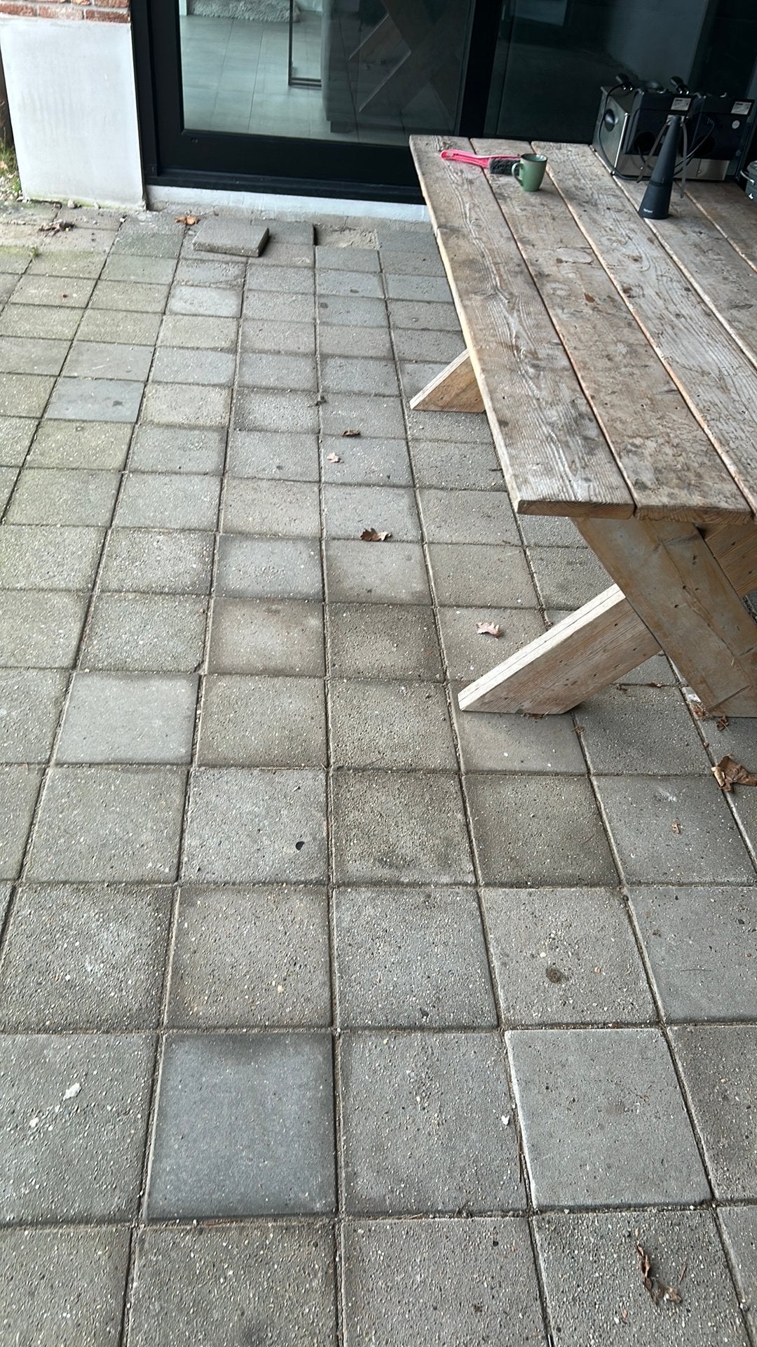 20m2 beton tegels 30x30, Ophalen, Gebruikt, 10 m² of meer, Beton