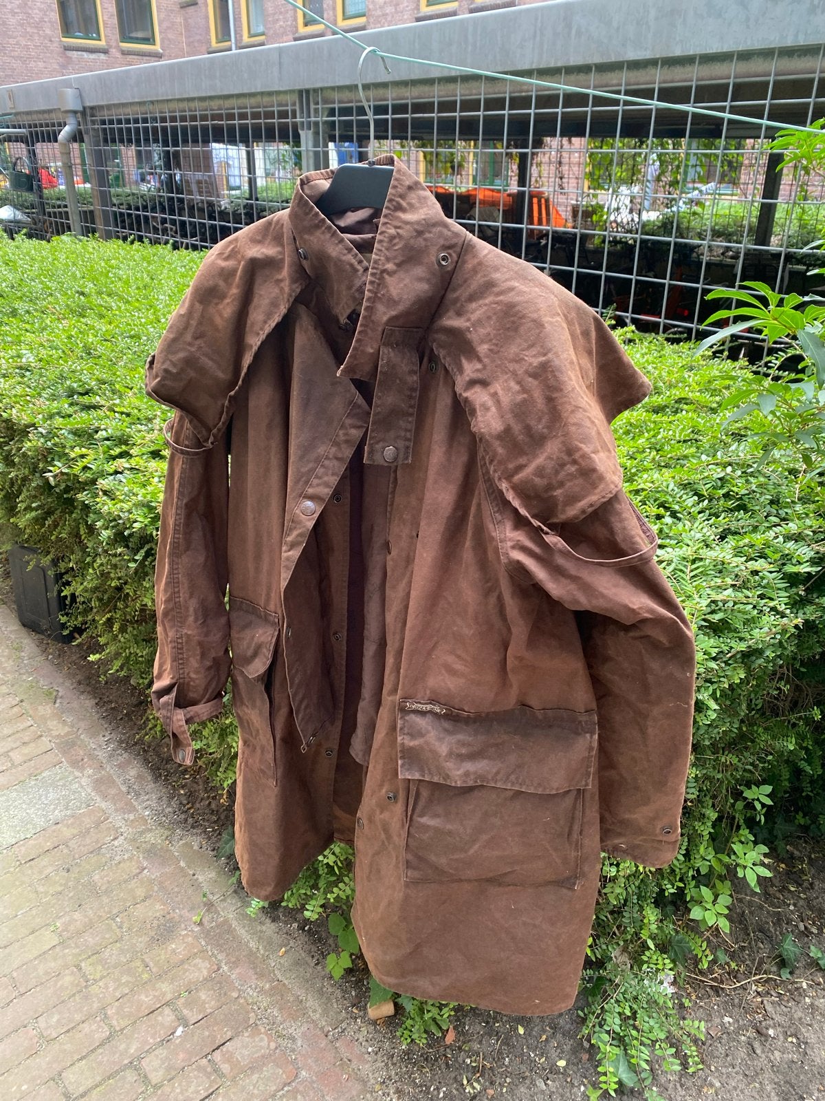 Driza-Bone Short Coat - Waxjas - Maat M, Ophalen of Verzenden, Gedragen, Maat 48/50 (M), Bruin
