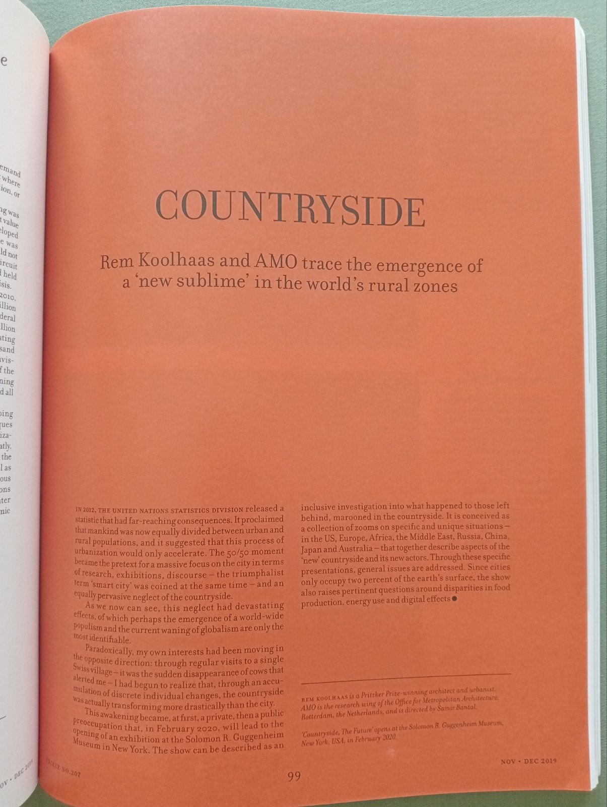 Frieze Magazine No. 207  2019 Rem Koolhaas, Ophalen of Verzenden, Zo goed als nieuw, Overige typen
