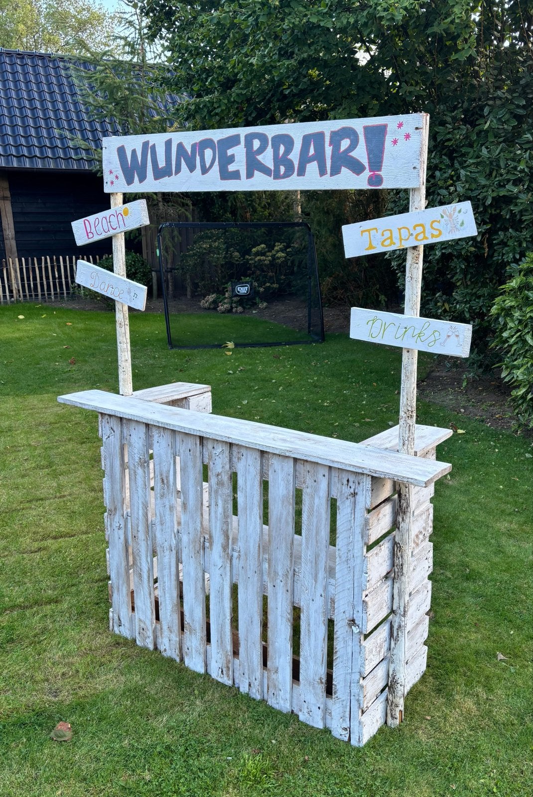 Wunderbar! Pallet Bar voor Tuinfeesten, Ophalen, Gebruikt