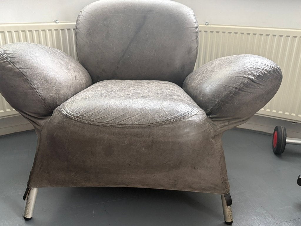 Fauteuil Label Gerard van den Berg, Ophalen, Modern design, Gebruikt, 75 tot 100 cm