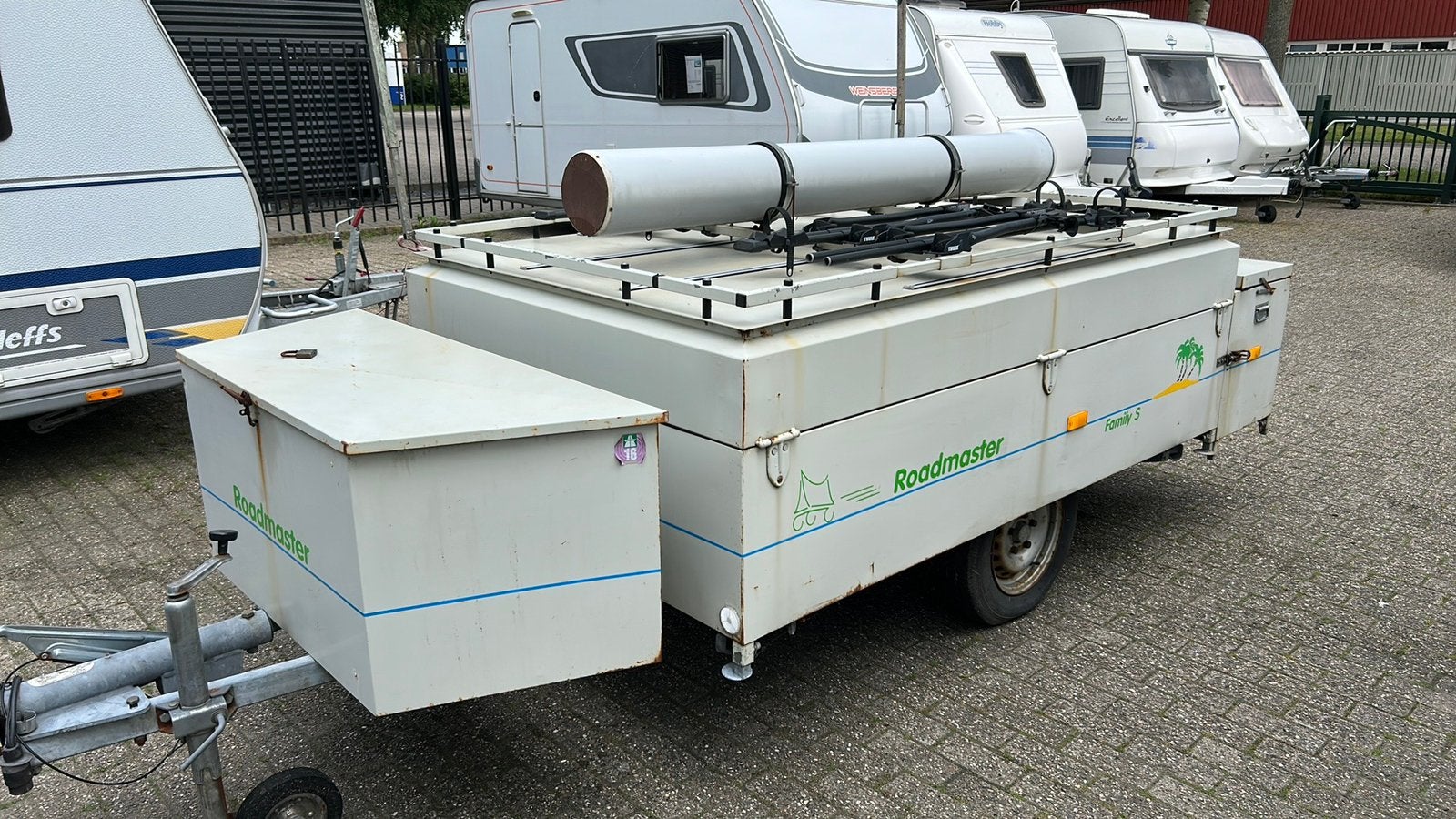 Bagagewagen oude vouwwagen, Auto diversen, Aanhangers en Bagagewagens, Ophalen, Gebruikt