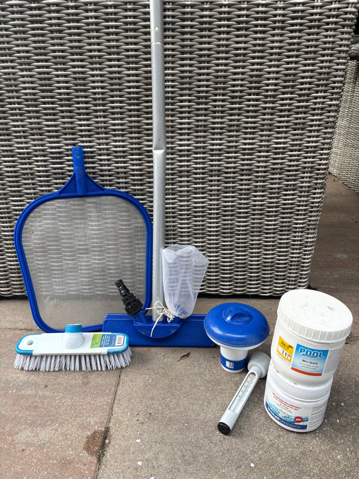 Zwembad onderhoudsset met chemicaliën, Tuin en Terras, Zwembad-toebehoren, Ophalen, Gebruikt, Overige typen