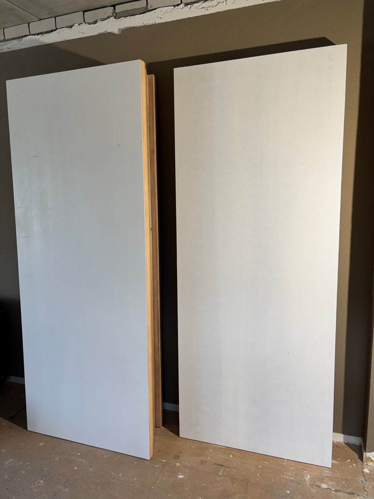 Alustabiel gegronde houten buitendeur 95x235cm 54mm dik, Ophalen, Gebruikt, 80 tot 100 cm, 215 cm of meer
