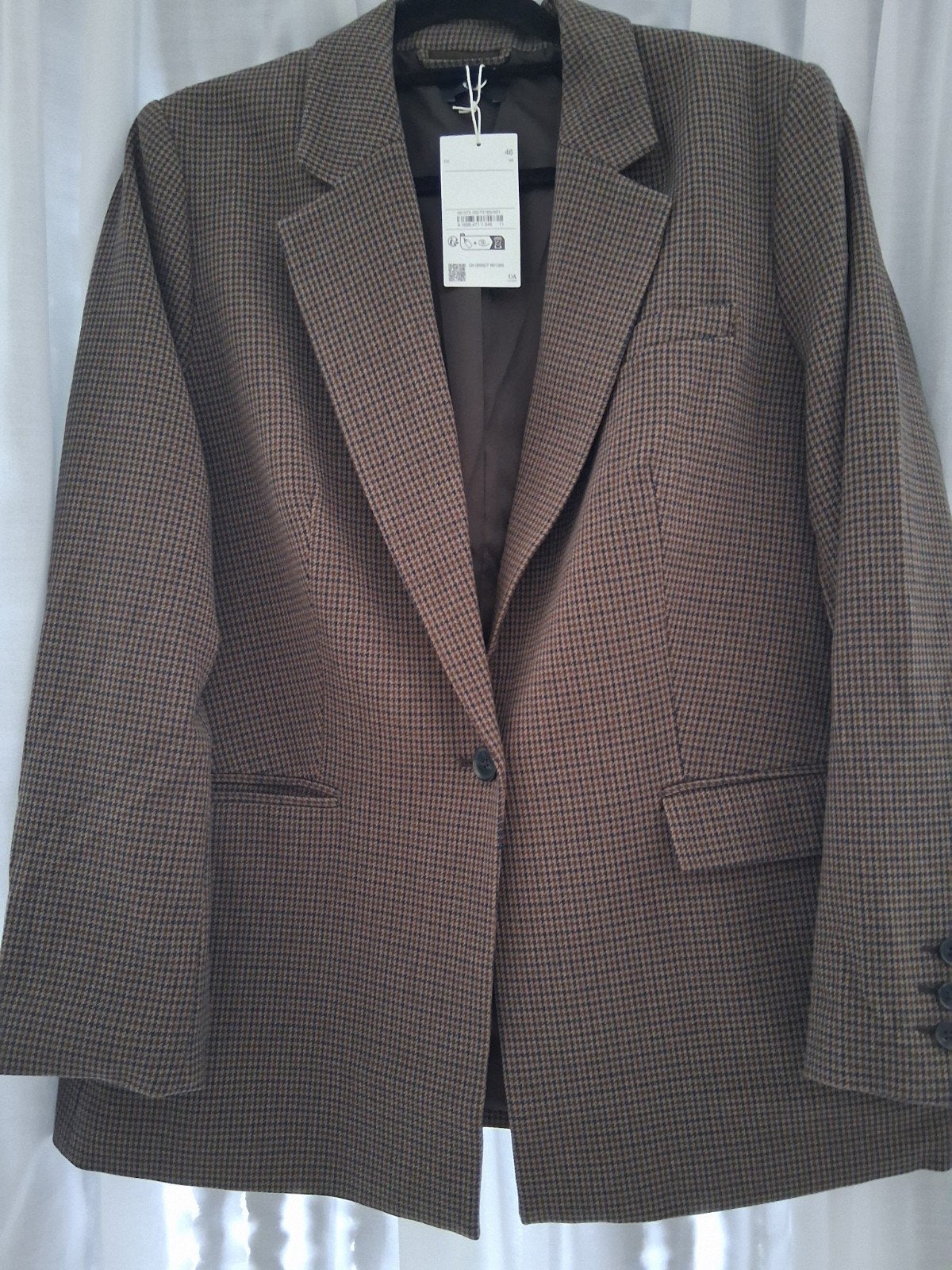 Blazer Nieuw mt 46, Bruin, Maat 46/48 (XL) of groter, Nieuw, Ophalen of Verzenden