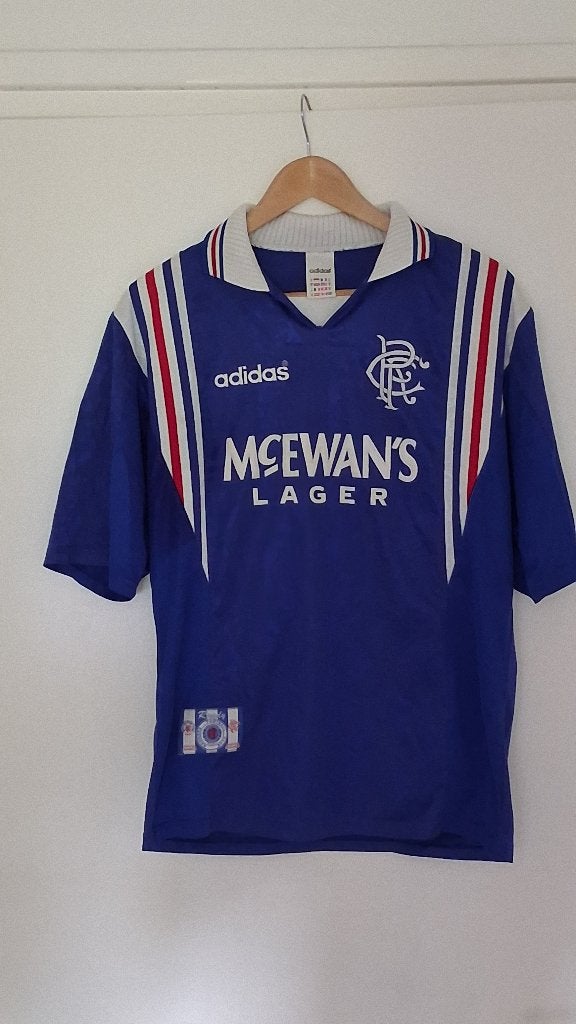 Glasgow Rangers origineel voetbalshirt 1997 adidas M, Ophalen of Verzenden, Zo goed als nieuw, Buitenlandse clubs, Shirt