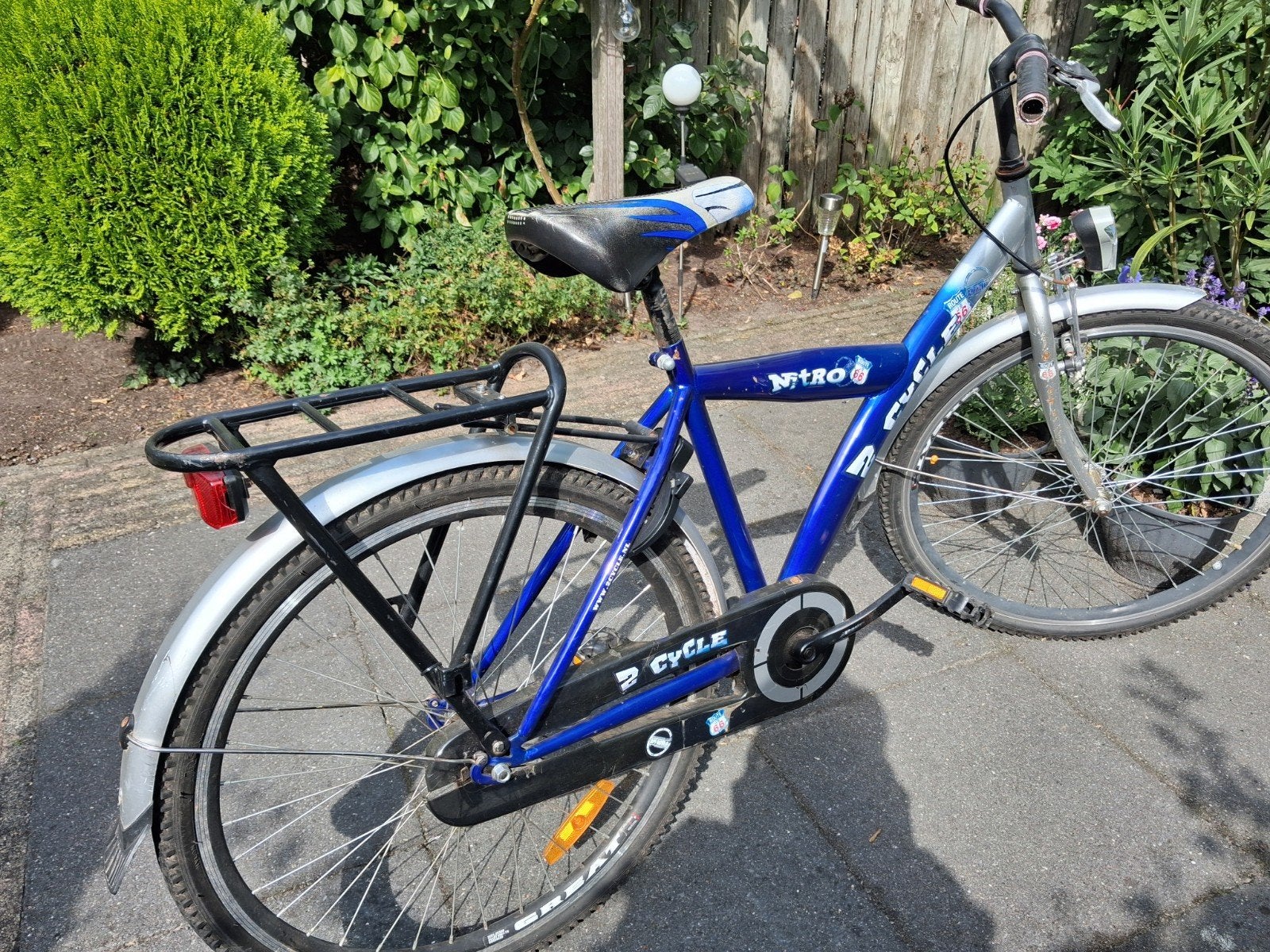 jongensfiets, 24 inch., Fietsen en Brommers, Fietsen | Jongens, Terugtraprem, Route 66 Nitro Cycle, Ophalen of Verzenden, Handrem