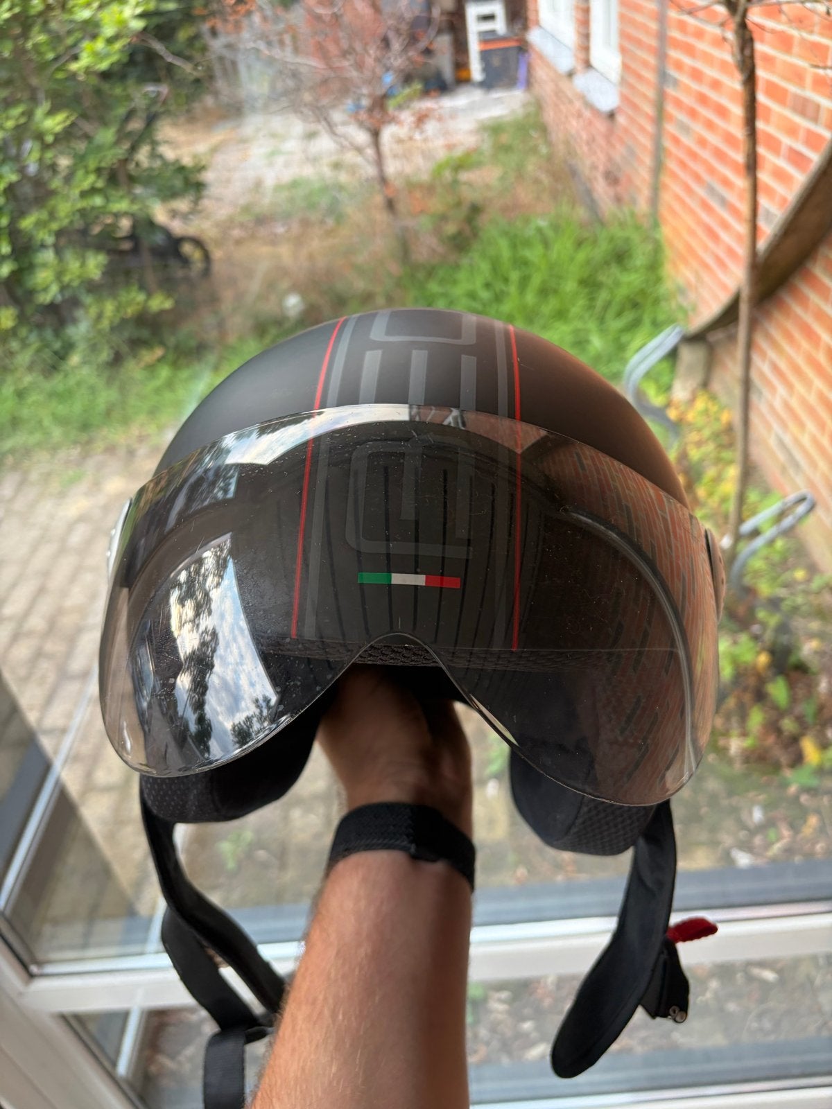Scooter helm  - BEON Design - Maat L, Fietsen en Brommers, Brommerhelmen, Ophalen of Verzenden, Gebruikt, Large