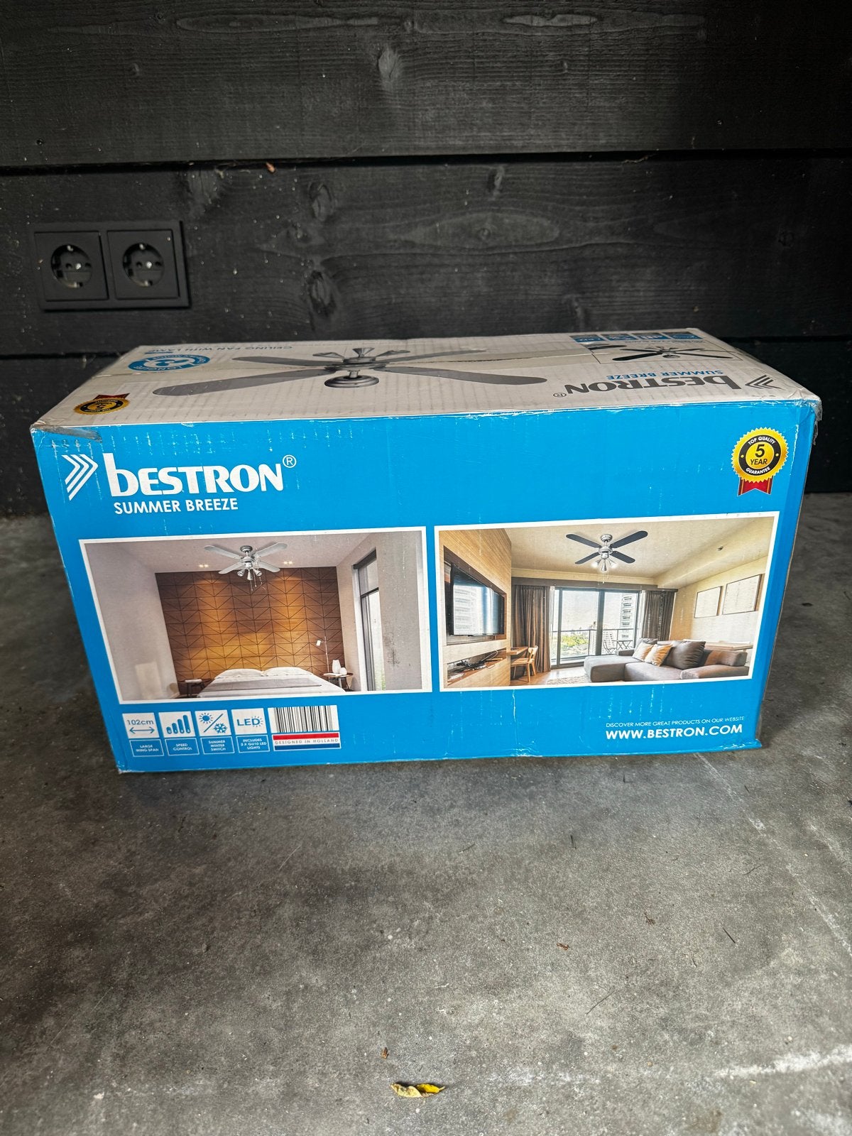 Bestron Plafondventilator met Lamp - Summer Breeze, Ophalen of Verzenden, Nieuw, Overige merken