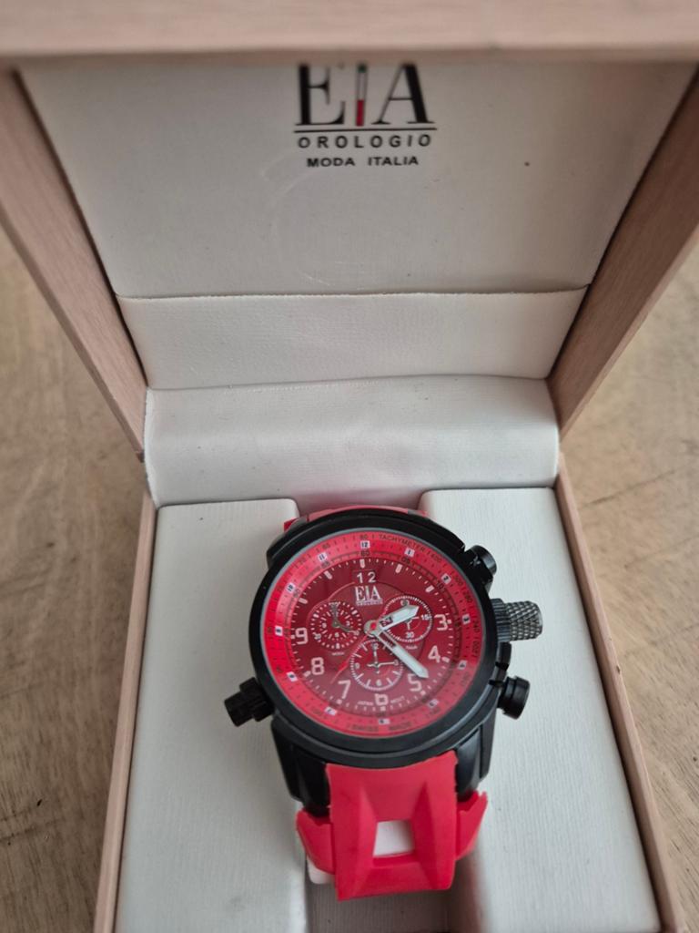 Nieuwe leuke rode Ela Orologio horloge, Ophalen of Verzenden, Nieuw, Rood, Jongen