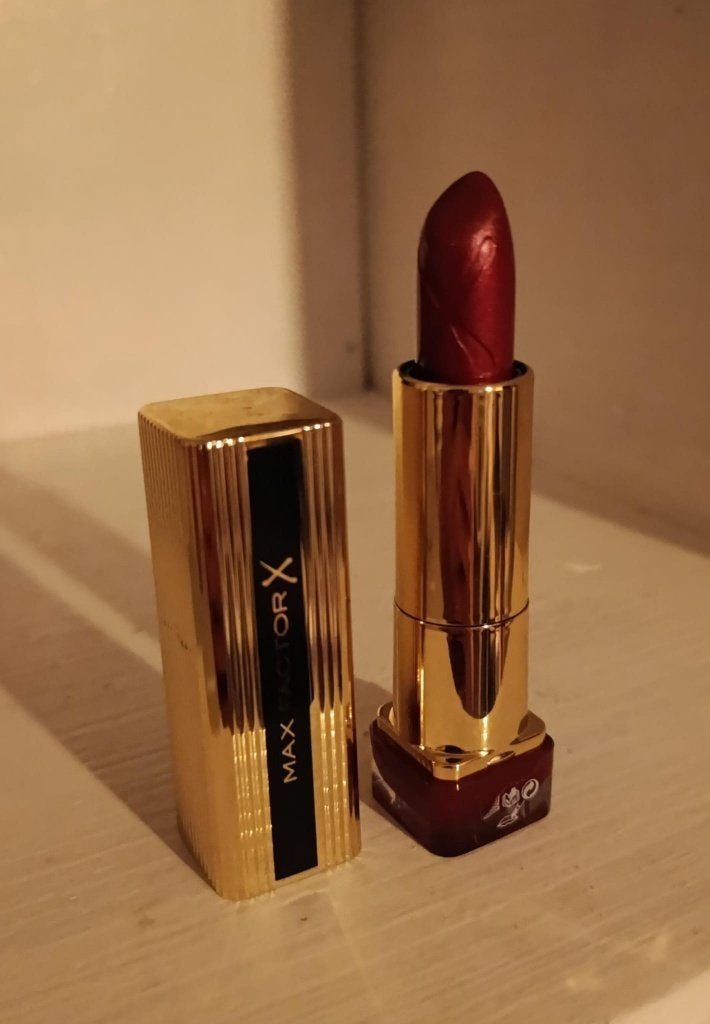 Max Factor X Lippenstift - Dieprood, Lippen, Ophalen of Verzenden, Zo goed als nieuw, Make-up