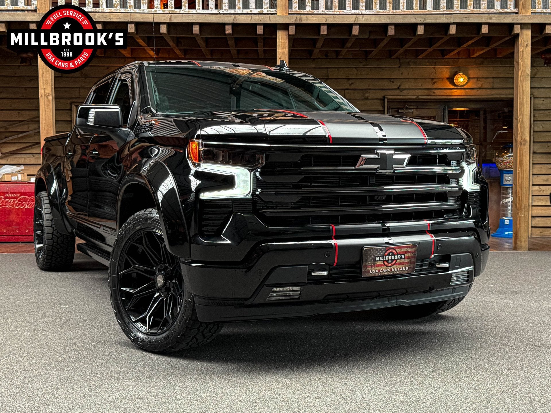 Chevrolet Silverado high country 6.2 V8 BOSE, Adaptieve crui, Automaat, Zwart, Automatische klimaatregeling, Zwart