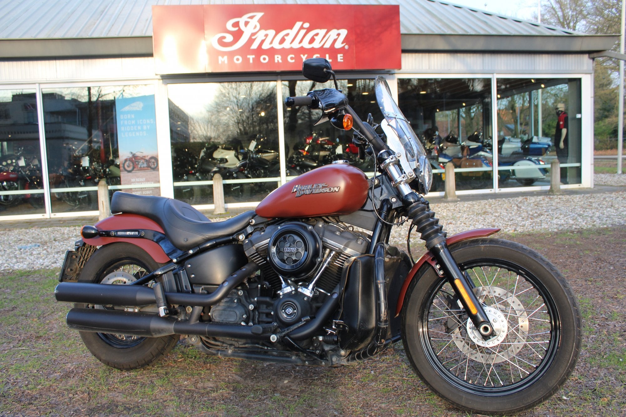 Harley-Davidson Softail FXBB Streetbob, LED Verlichting, 1745 cc, Bedrijf, Meer dan 35 kW