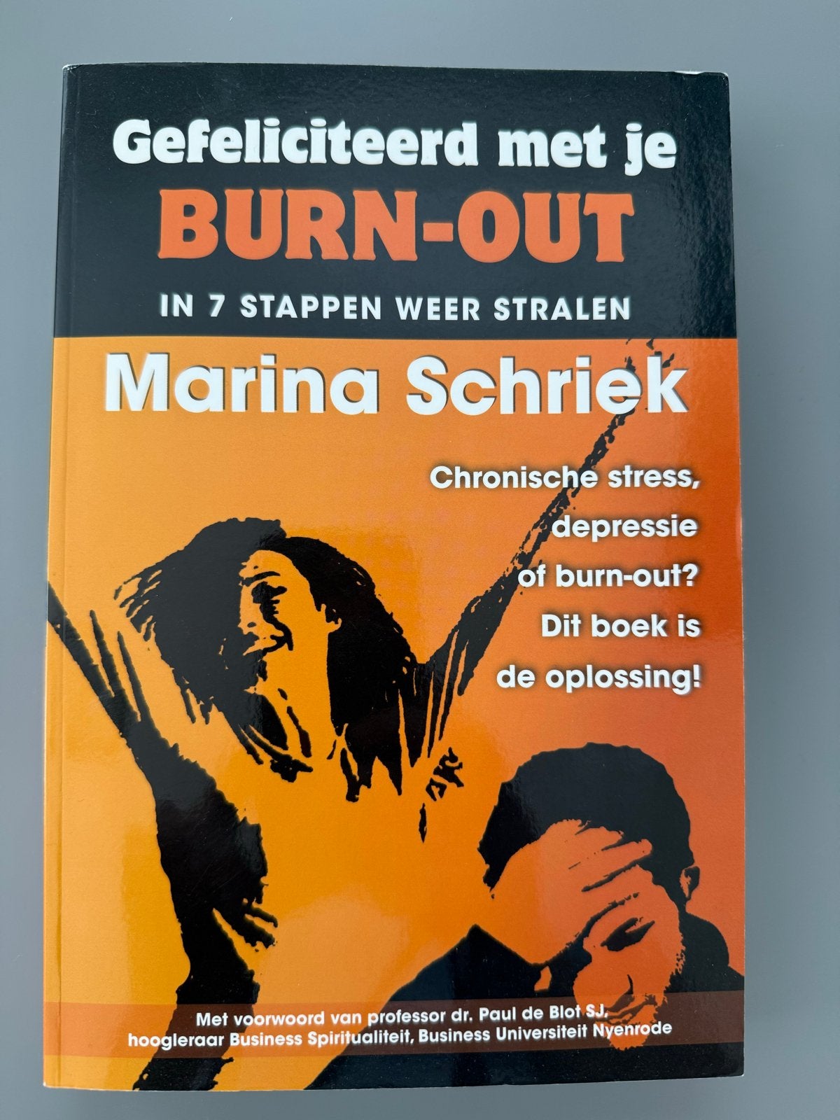 Gefeliciteerd met je BURN-OUT - Marina Schriek, Ophalen of Verzenden, Zo goed als nieuw