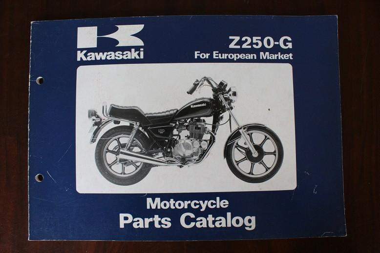 KAWASAKI Z250G 1981 parts catalogue Z250 G2 G3, Ophalen of Verzenden, Kawasaki