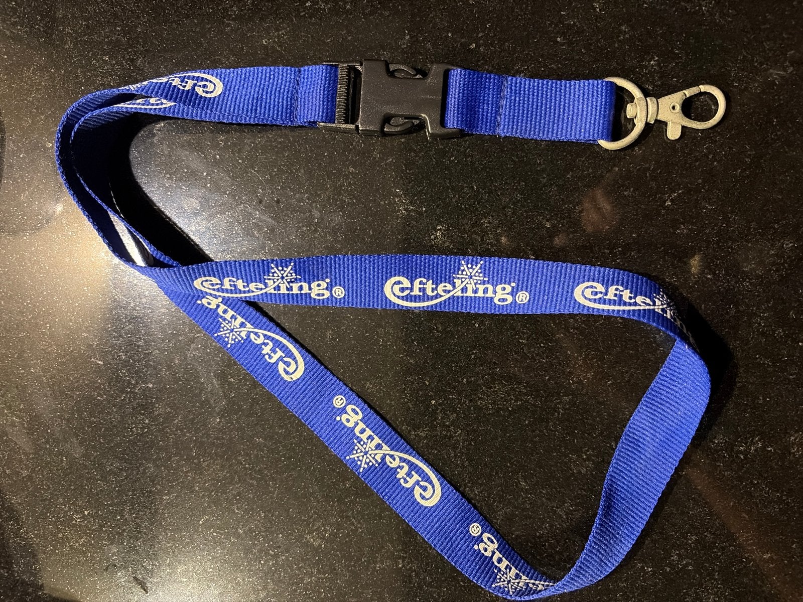 Efteling Lanyard Sleutelhanger Blauw, Verzamelen, Ophalen of Verzenden, Gebruikt, Gebruiksvoorwerp