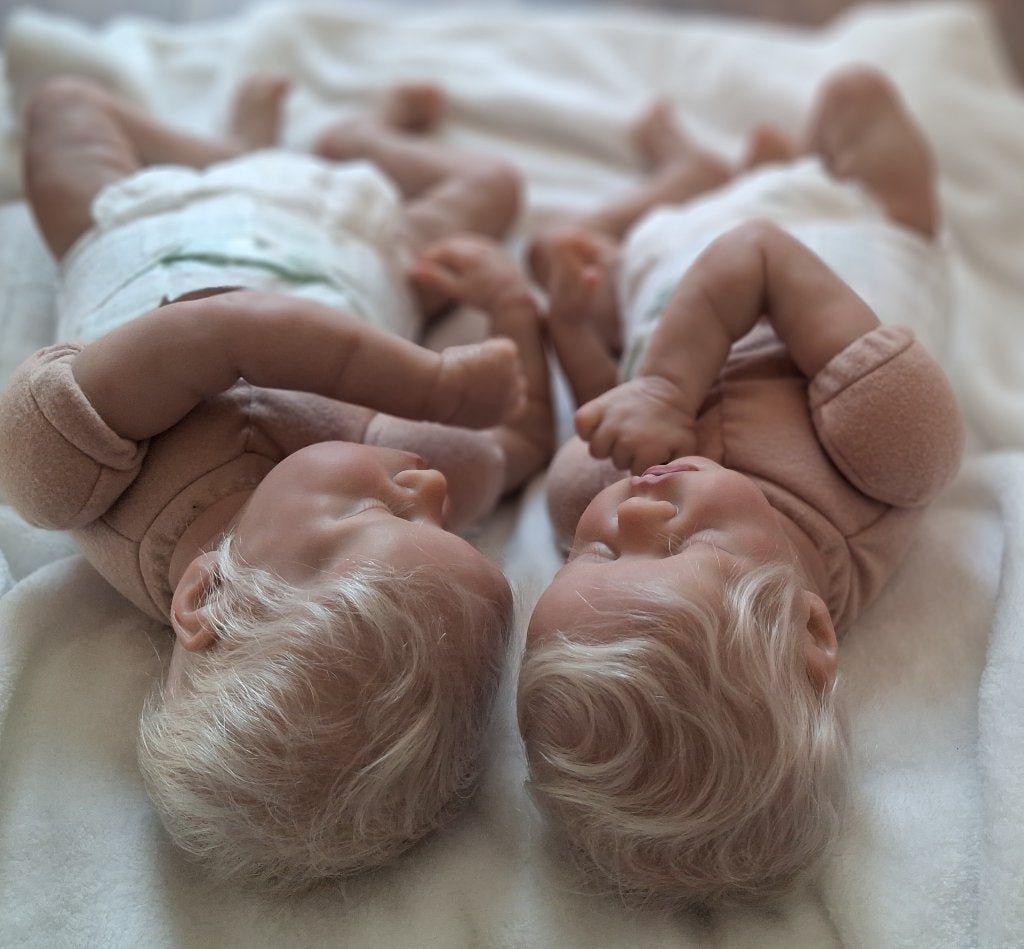 Reborn  tweeling, Ophalen of Verzenden, Nieuw, Pop, Levensecht of Reborn