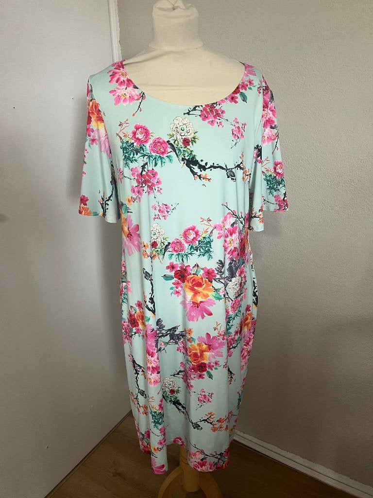 Mooie gekleurde dames jurk K-Design maat XL, K-design, Overige kleuren, Maat 46/48 (XL) of groter, Ophalen of Verzenden