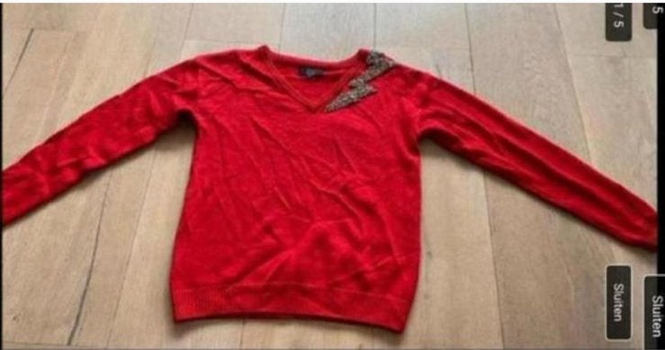 Nikkie S nieuwstaat, Ophalen of Verzenden, Zo goed als nieuw, Maat 36 (S), Rood