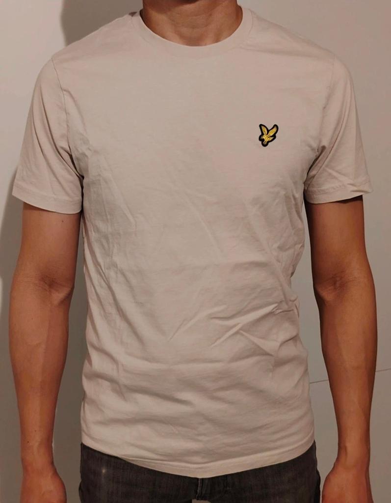 Lyle & Scott T-shirt - Maat XS - unisex 💫, Beige, Ophalen of Verzenden, Zo goed als nieuw, Lyle & Scott