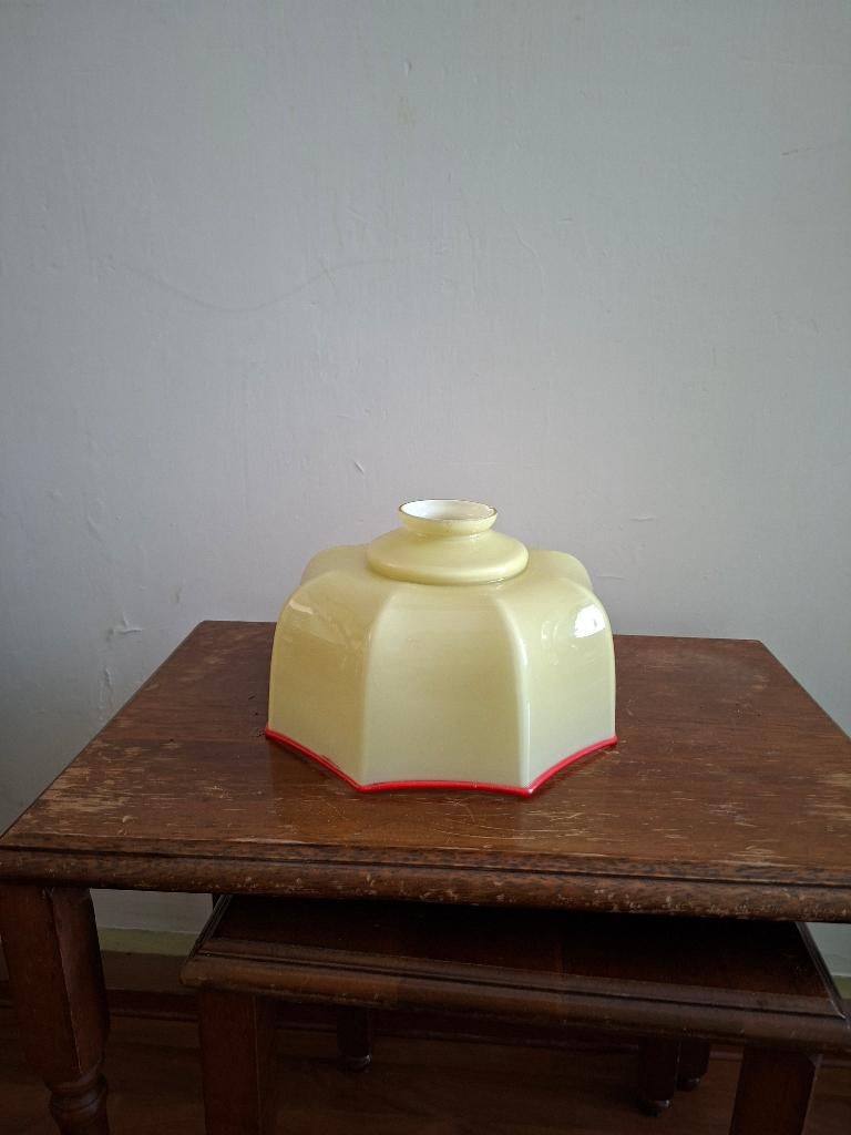 vintage opaline glazen lampenkap uit circa 1960, Ophalen, Huis en Inrichting