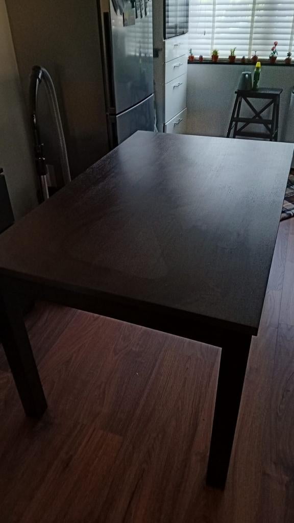 Uitschuifbare eettafel, Ophalen, Gebruikt, 50 tot 100 cm, 150 tot 200 cm