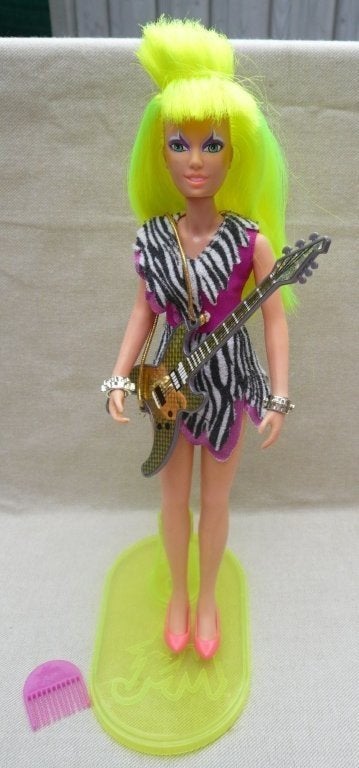 Phylis Pizzazz Gabor pop (Jem & the Holograms Hasbro ca 1985, Verzamelen, Poppen, Ophalen of Verzenden, Gebruikt, Pop