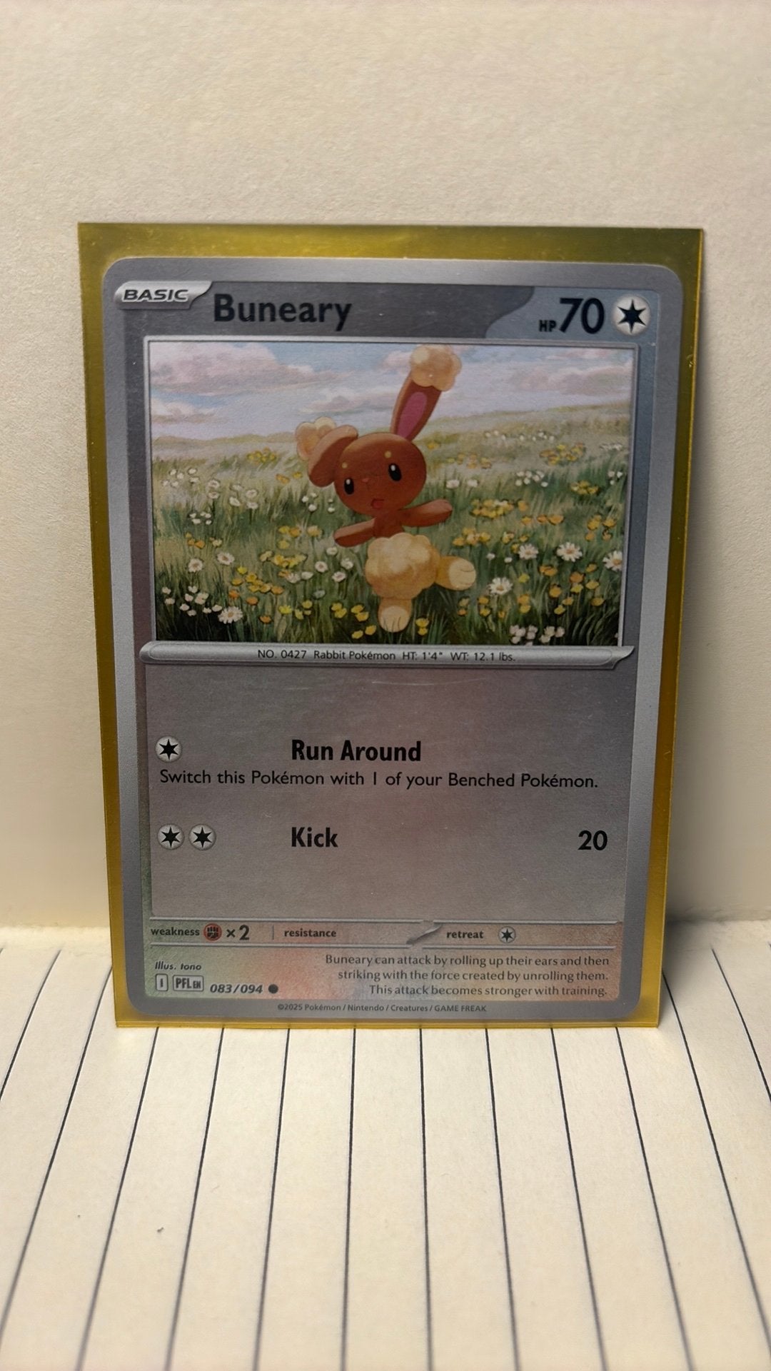 Buneary 083/094 phantasmal flames reverse holo pokemon kaart, Ophalen of Verzenden, Nieuw