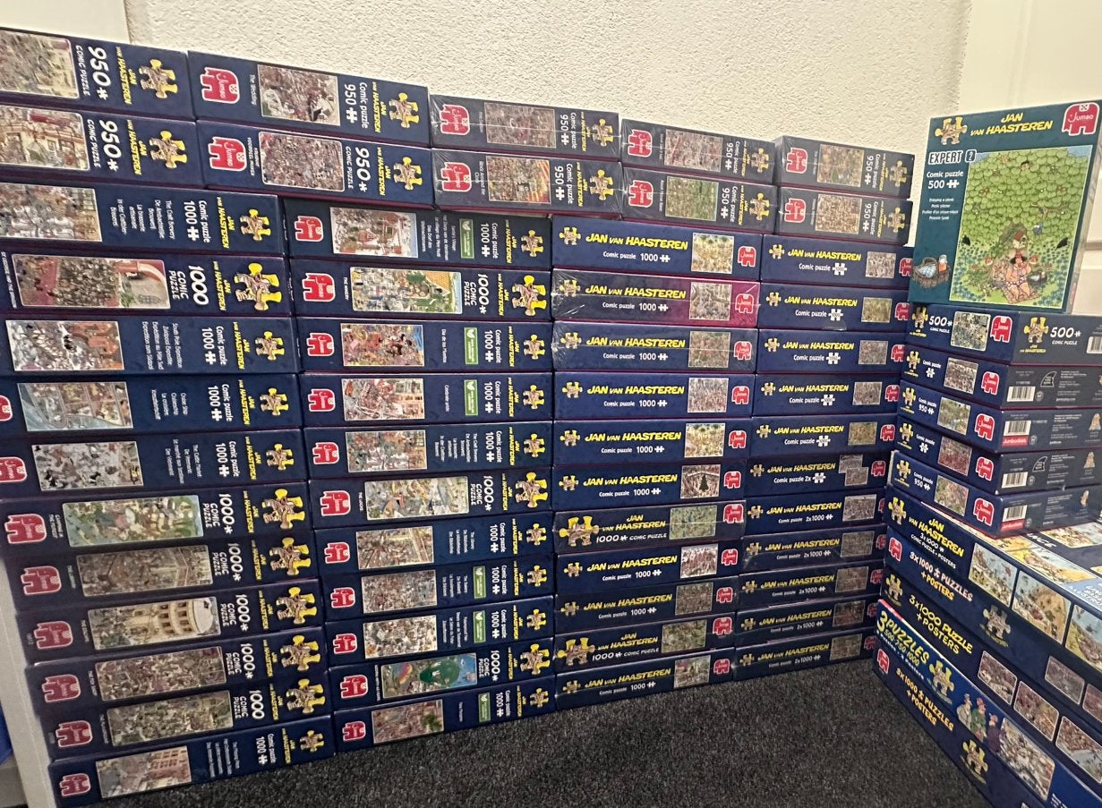 Ruim 150 JAN VAN HAASTEREN puzzels! NETJES & COMPLEET!!😃🧩, Ophalen of Verzenden, 500 t/m 1500 stukjes, Zo goed als nieuw, Legpuzzel
