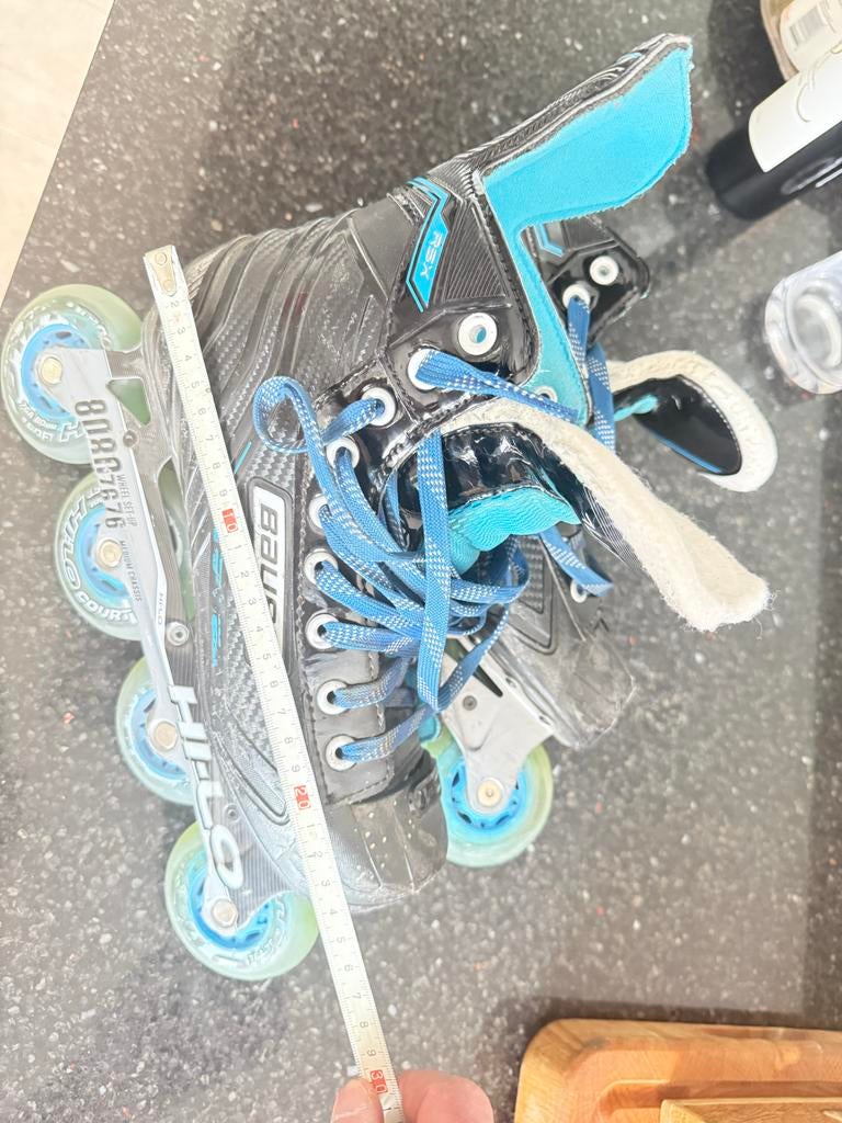 Bauer RSX Maat 6 Rollerblades met wax veters - Goede staat, Sport en Fitness, Schaatsen, Ophalen of Verzenden, Gebruikt, Overige typen