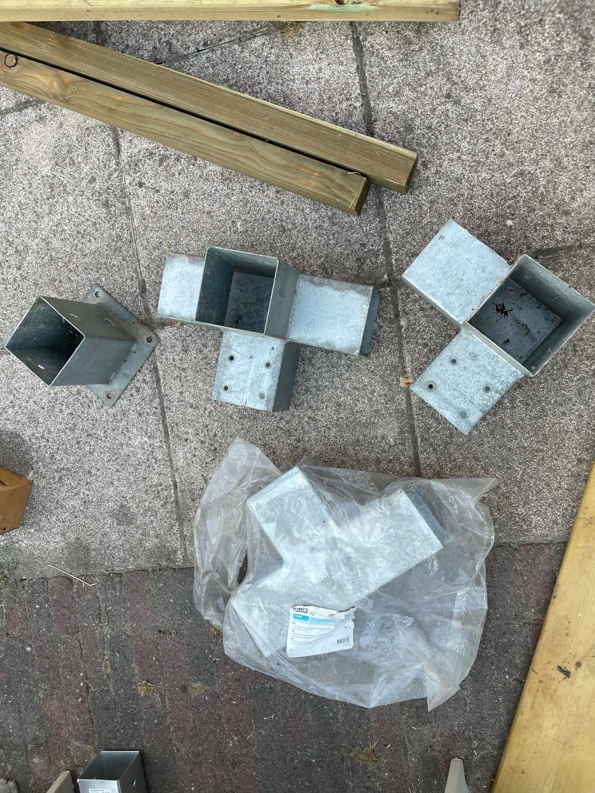 Pergola houders voor 9x9cm balken - Diverse types, Ophalen of Verzenden, Nieuw