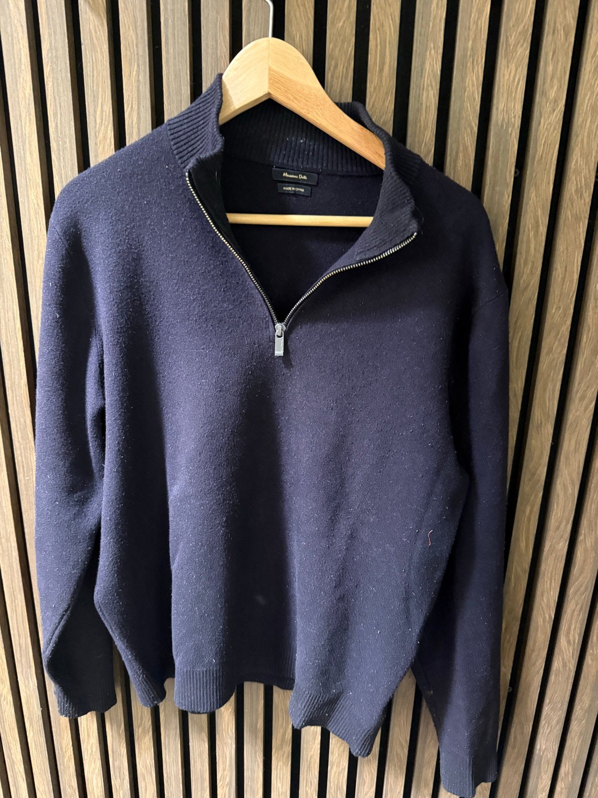 Massimo Dutti Heren Trui - Donkerblauw, Maat XL, Kleding | Heren, Truien en Vesten, Ophalen of Verzenden, Gedragen, Maat 56/58 (XL)