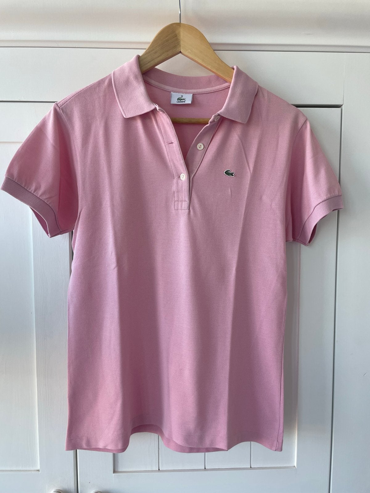 Roze Lacoste polo shirt dames - Maat 38 (M), Kleding | Dames, Maat 38/40 (M), Ophalen of Verzenden, Korte mouw, Roze