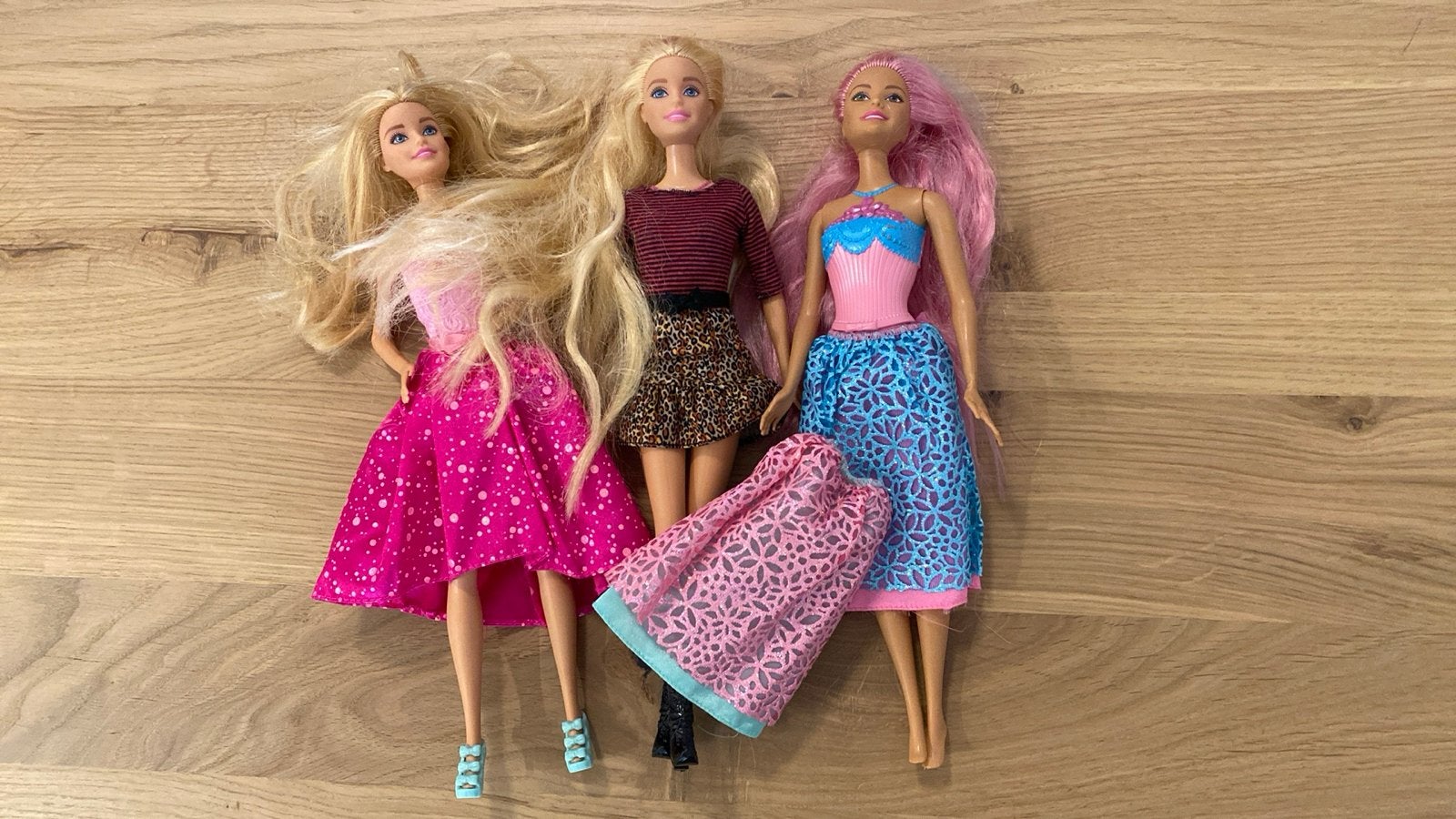 3 Barbie Poppen met Kleding, Ophalen of Verzenden, Gebruikt, Barbie