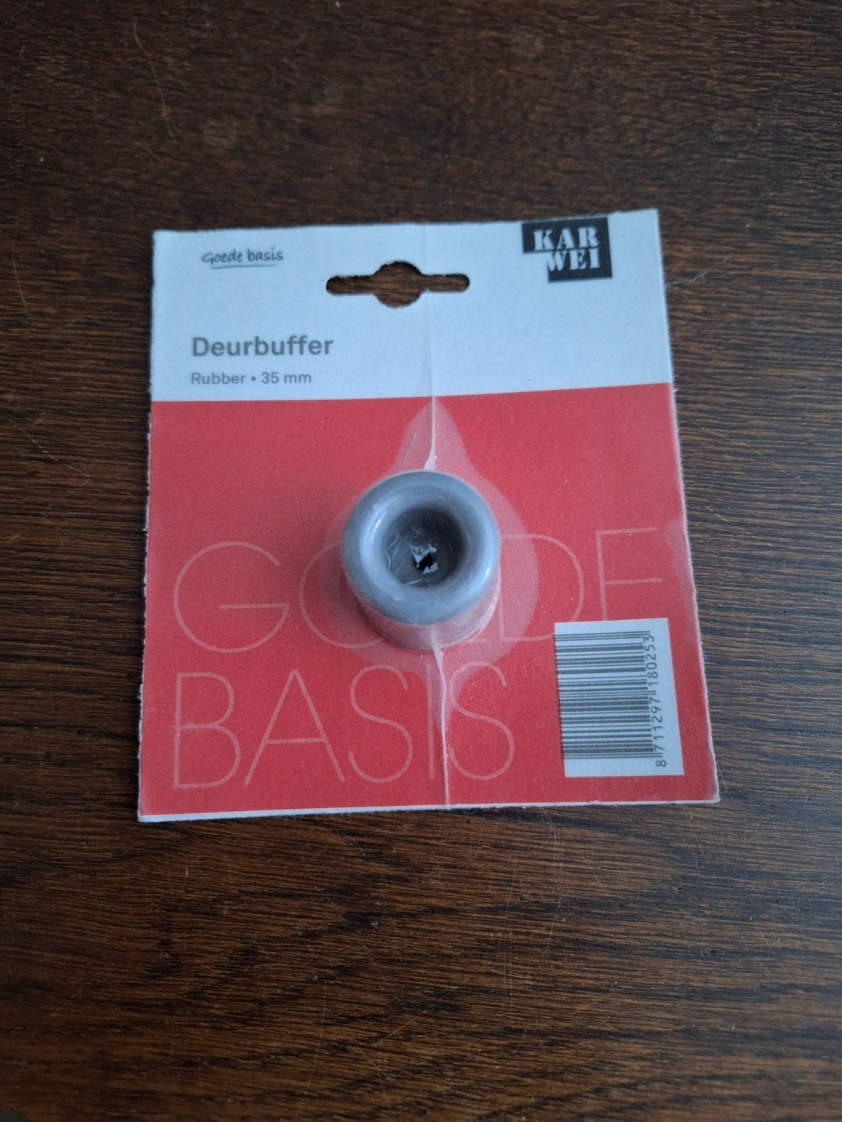 Nieuw Deurbuffer Rubber 35mm - Grijs, Binnen, Nieuw, Ophalen of Verzenden, Grijs