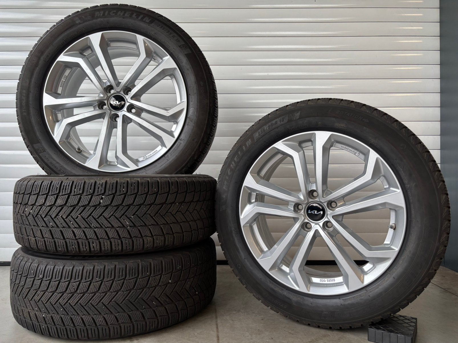 Kia Sorento Winterset 235/55 R19 Michelin X-ICE Snow, Gebruikt, Banden en Velgen, Winterbanden, 235 mm