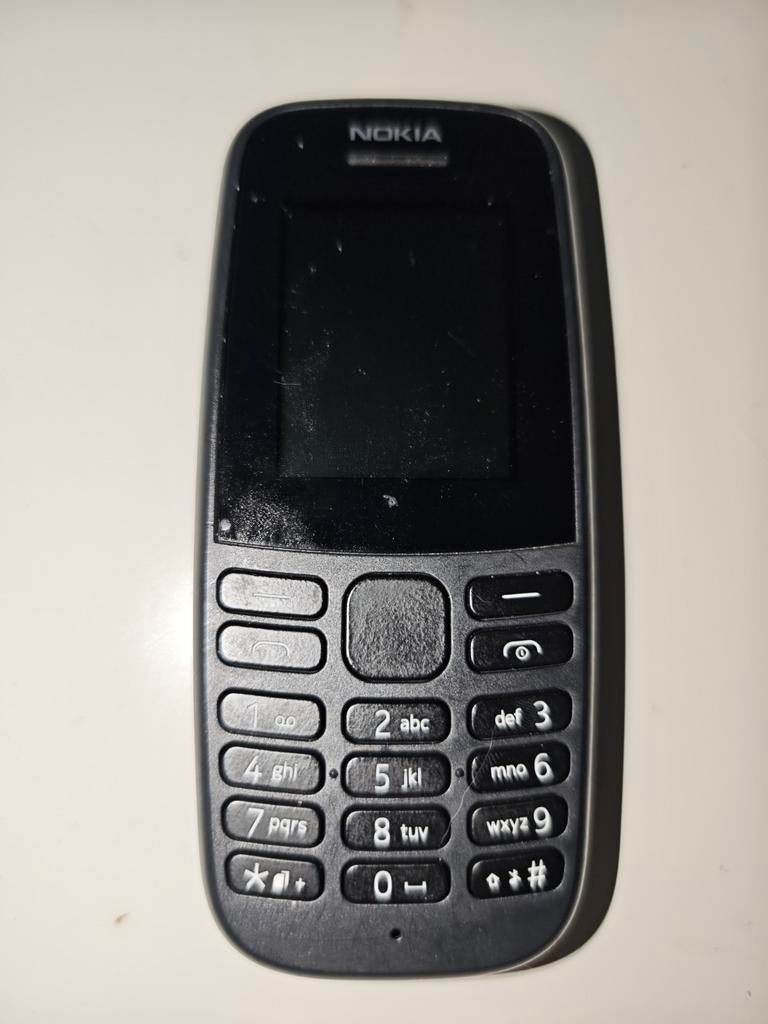 Nokia 105 (2019) - Klassieke Mobiele Telefoon, Telecommunicatie, Ophalen, Gebruikt, Geen camera, Zwart