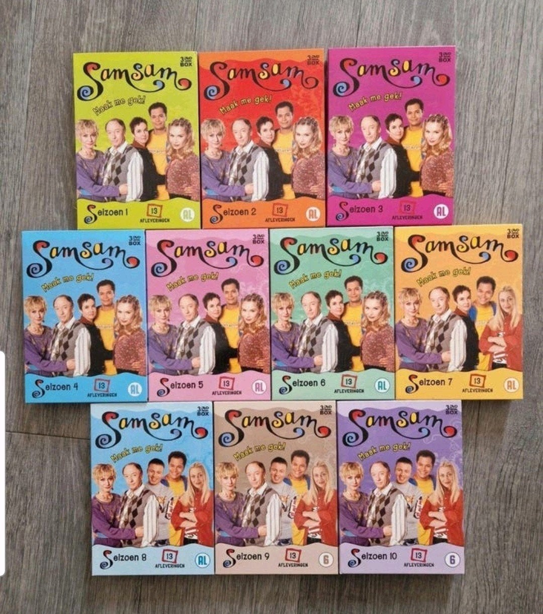 SamSam DVD Boxen Seizoen 1 t/m 10 - Complete Collectie, Gebruikt, Alle leeftijden, Komedie, Complete serie