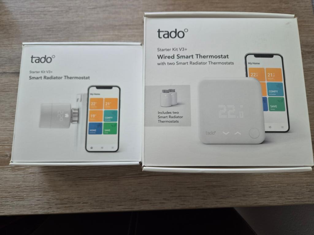 Tado V3 Slimme Thermostaat met Internet Bridge en 3 Knoppen, Doe-het-zelf en Verbouw, Thermostaten, Ophalen of Verzenden, Slimme thermostaat