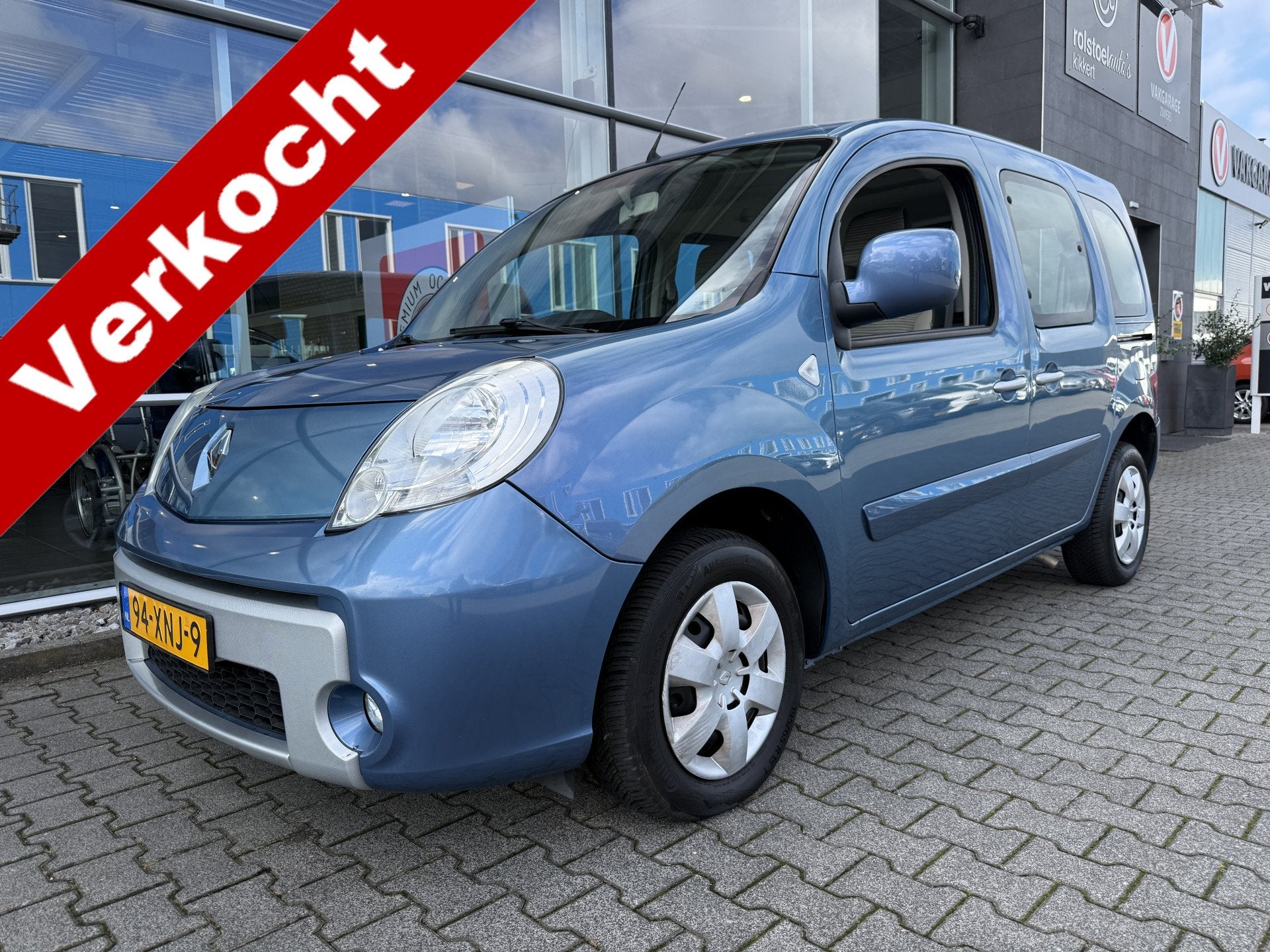 Renault Kangoo Family 3+1 Rolstoelauto 1.6-16V Expression (M, Auto's, Stof, Gebruikt, Beige, Blauw