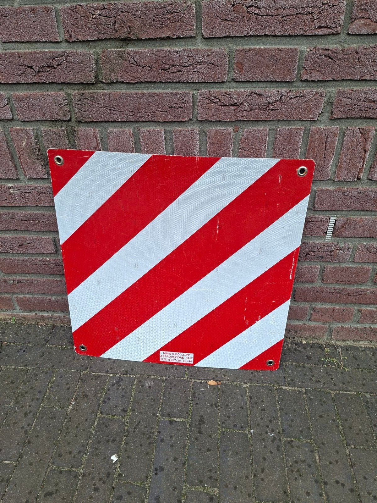 Metalen Markeringsbord / Waarschuwingsbord, Ophalen of Verzenden