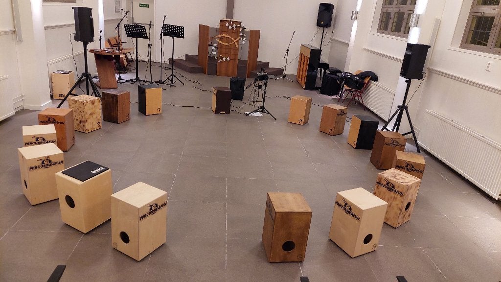 veel verschillende nieuwe cajons in kleuren en klanken, Muziek en Instrumenten, Ophalen, Nieuw, Melodische percussie