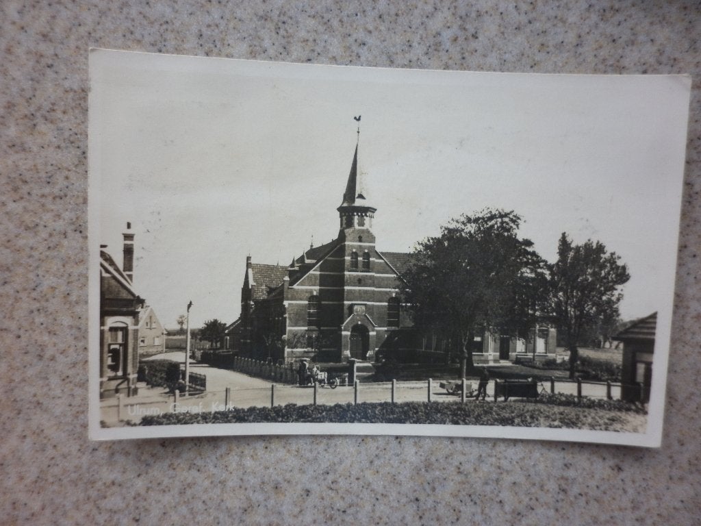 Ansichtkaarten  ulrum, Verzamelen, Ophalen of Verzenden, 1920 tot 1940, Gelopen, Friesland
