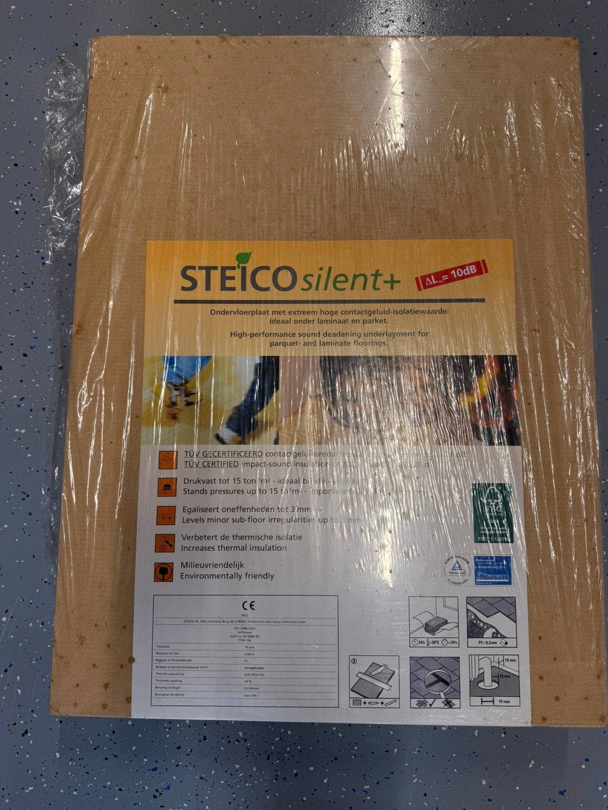 Te koop onderplaten laminaat, isolatie Steico Silent +, Ophalen, 50 tot 150 cm, Nieuw, 10 m² of meer